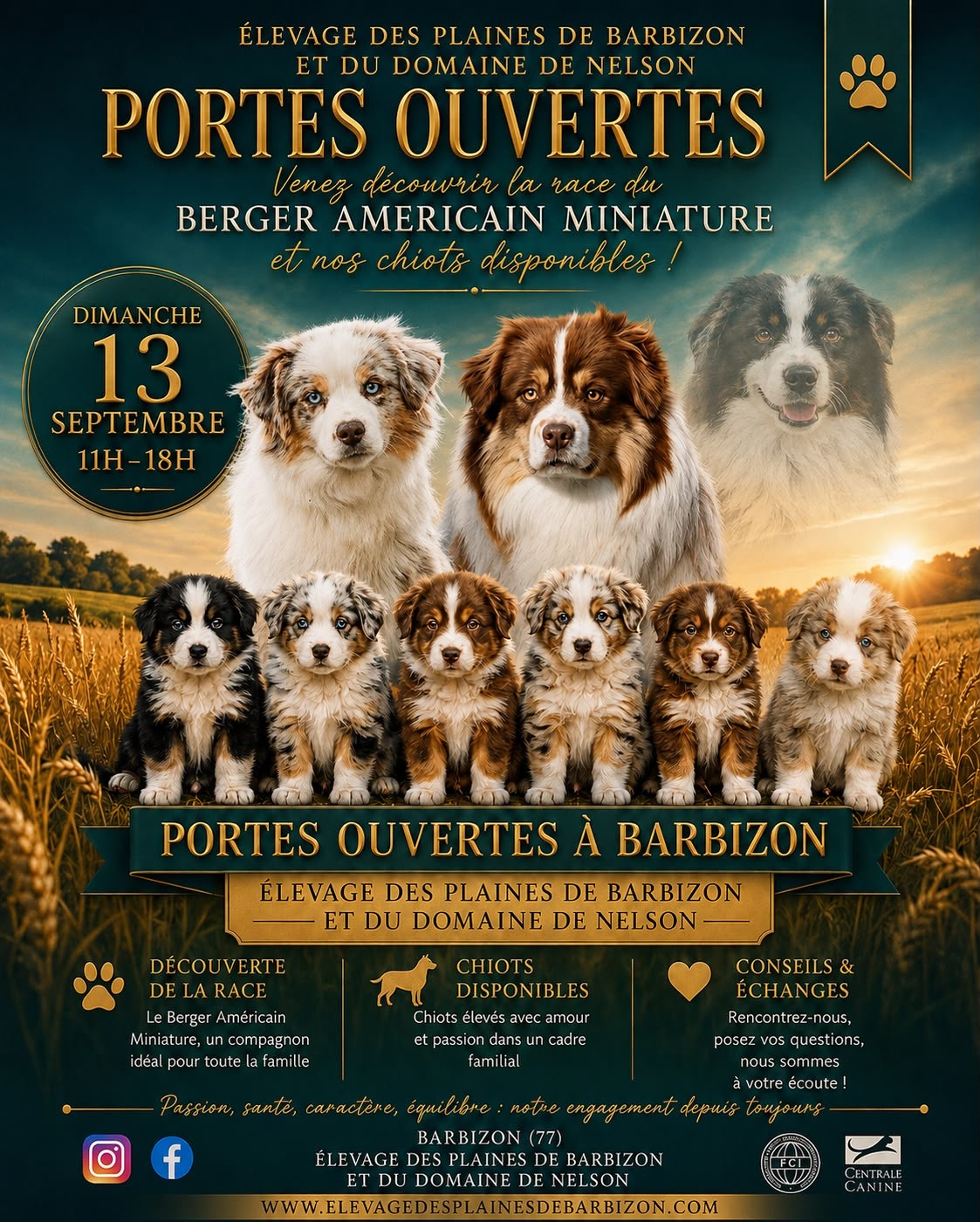 PORTES OUVERTES A BARBIZON LE 13 SEPTEMBRE